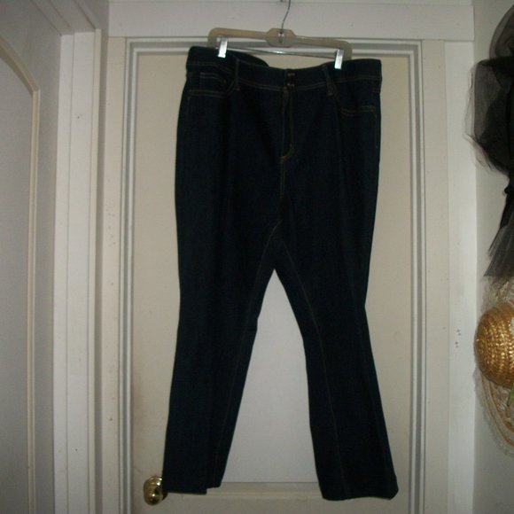 NEW W OUT TAGS ST. JOHNS BAY BOOT LEG JEANS 24 W - Picture 1 of 4